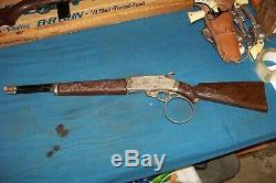 Working Vintage HUBLEY THE RIFLEMAN Flip Special Toy Cap Gun Rifle